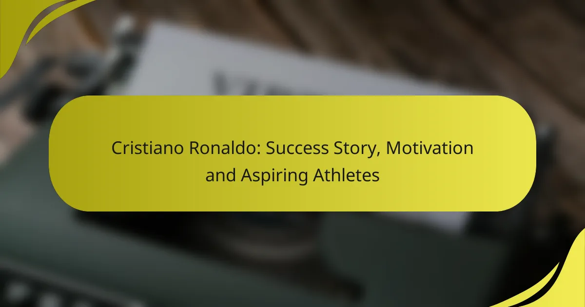 Cristiano Ronaldo: Success Story, Motivation and Aspiring Athletes