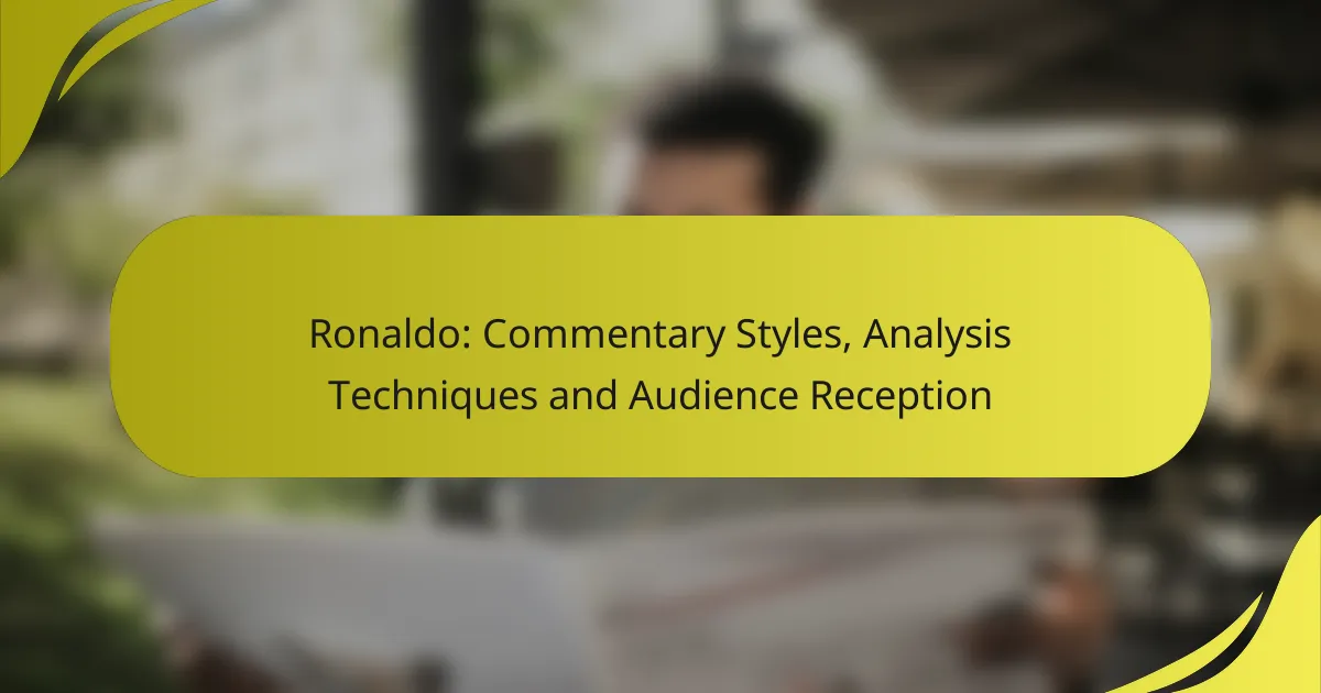Ronaldo: Commentary Styles, Analysis Techniques and Audience Reception