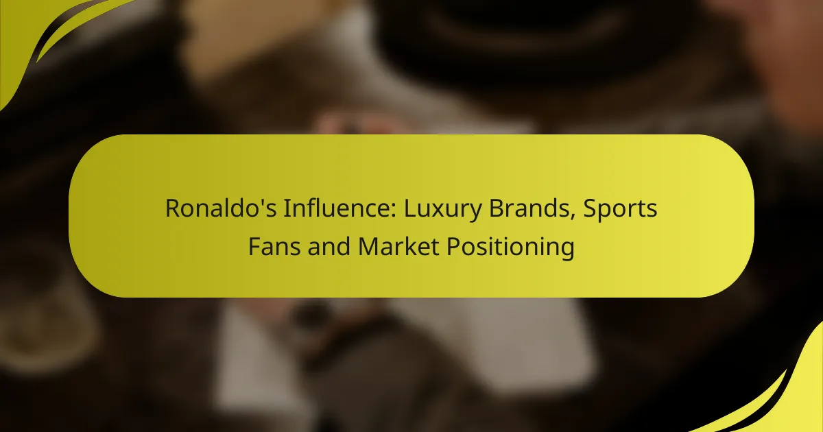 Ronaldo’s Influence: Luxury Brands, Sports Fans and Market Positioning