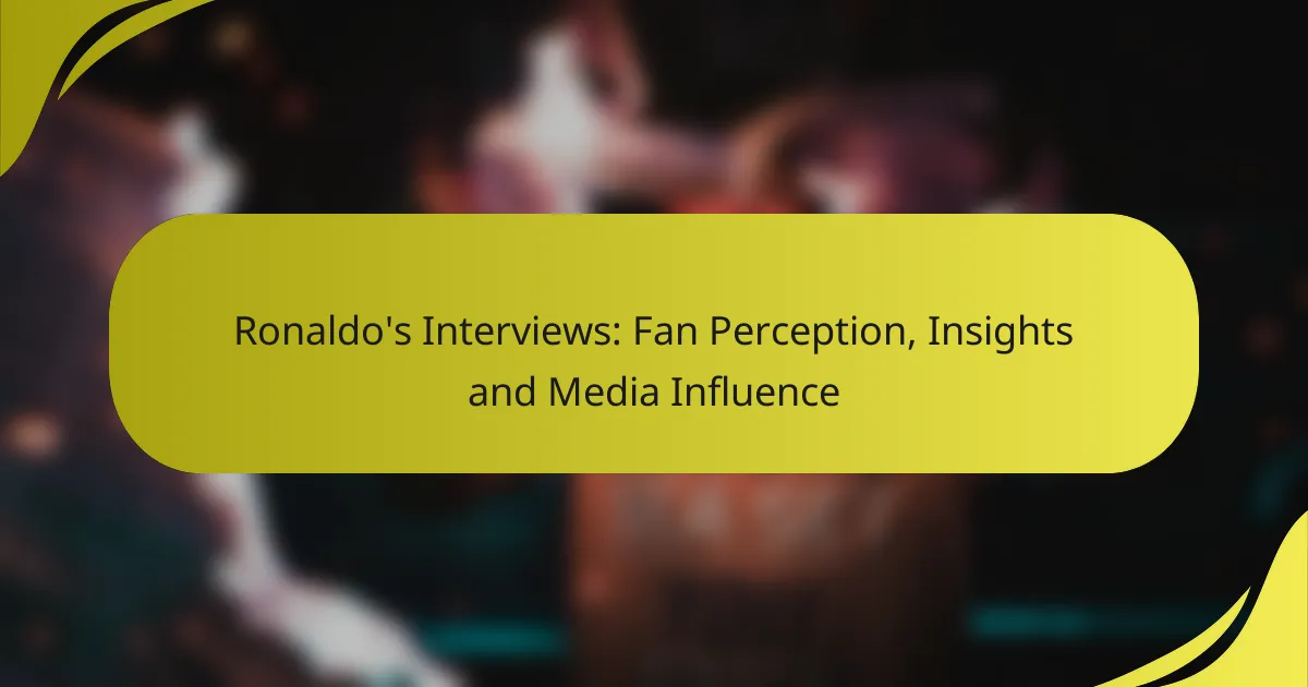 Ronaldo’s Interviews: Fan Perception, Insights and Media Influence