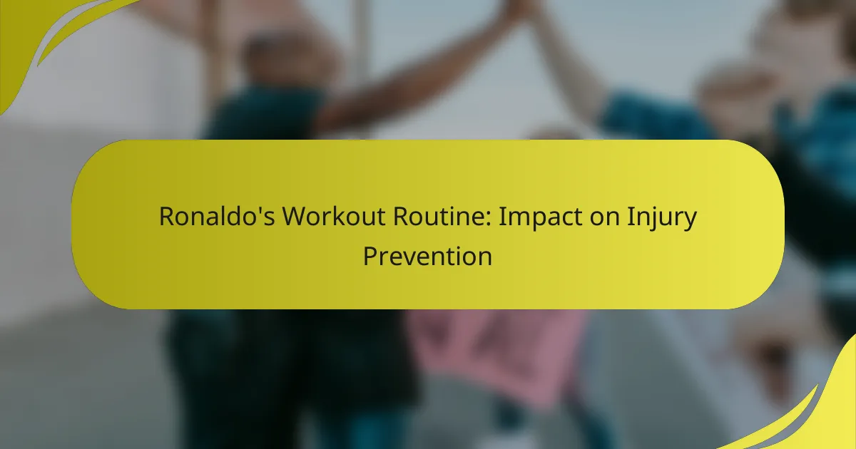 Ronaldo’s Workout Routine: Impact on Injury Prevention